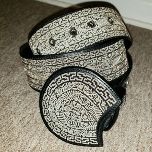 Cinto Piteado de Plata Silver Pita Mexican Cowboy Belt